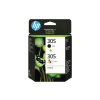 HP 305 - pack de 2 - noir, cyan, magenta, jaune - cartouche d'encre originale