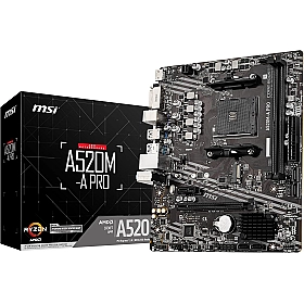 Carte mère MSI A520M-A PRO - Micro-ATX - Processeur AM4 - DDR4