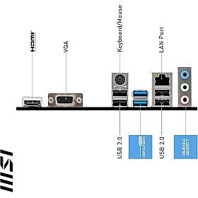 Carte mère MSI H510M B-Pro socket LGA1200