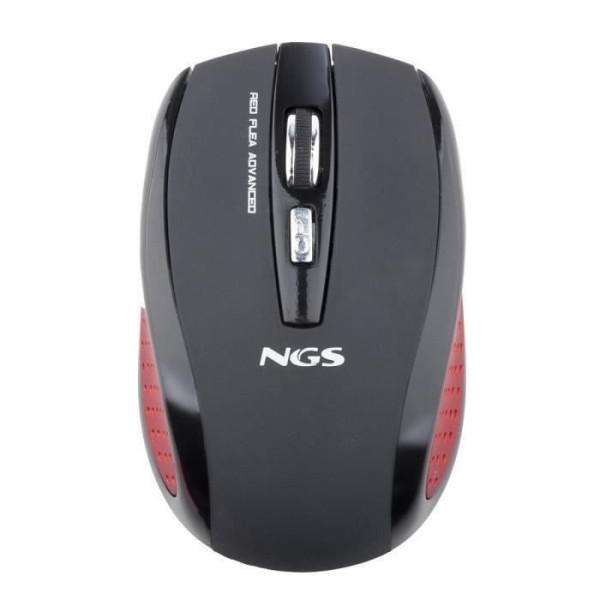 Souris sans fil NGS Red Flea Advanced avec Récepteur Nano 2.4G Noir