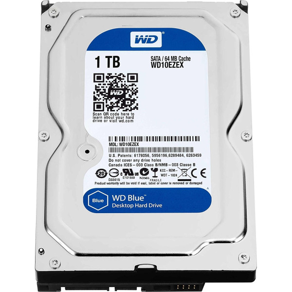 Disque dur 1To WESTERN DIGITAL Blue Sata III 6Gb/S 7200Tpm 3,5"