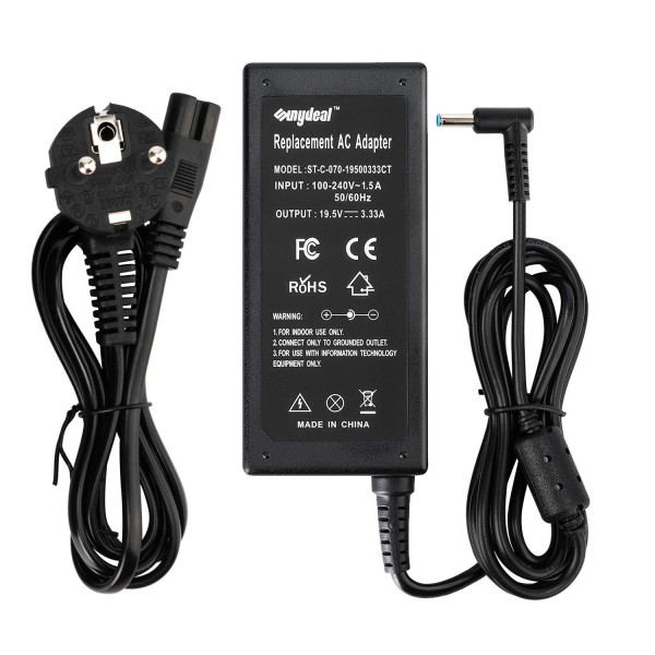 Chargeur Secteur SUNYDEAL pour HP 65W 19.5V 3.33A 4.5x3mm