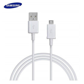 Câble Micro USB de Charge pour téléphones Android, Samsung, Huawei Honor HTC, Nokia, Sony, LG, Google et Autres [120 cm, Blanc]