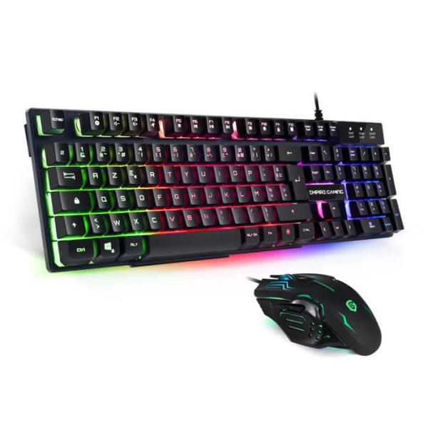 PACK CLAVIER ET SOURIS RGB GAMER FILAIRE