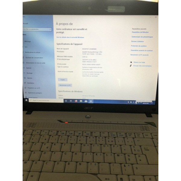 Acer Aspire 5315 portable 15,4 pouces - SSD