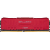 Mémoire PC de Gamer DDR4 Crucial Ballistix  3000 MHz  DRAM  8Go CL15 Rouge