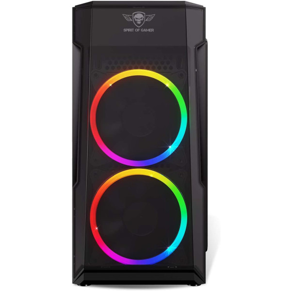 Spirit Of Gamer – DEATHMATCH 3 - Boitier PC Gamer ATX – 2 Ventilateurs LED RGB Adressable 120mm