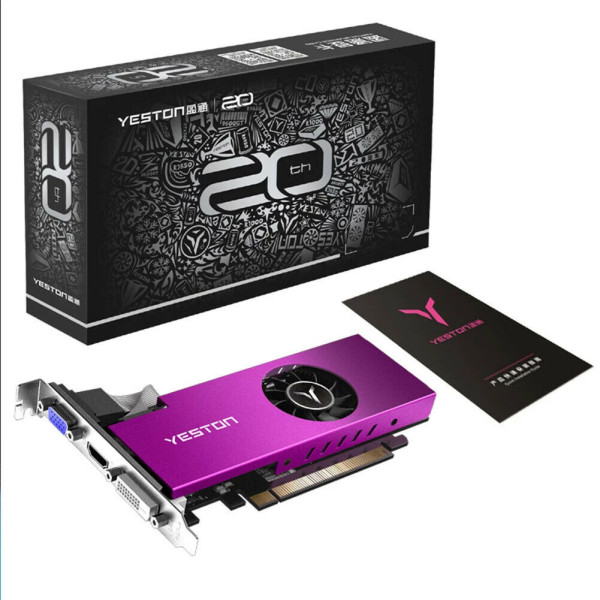 Carte graphique Yeston RX550-4G D5 LP Radeon Chill - 4 Go de mémoire - GDDR5