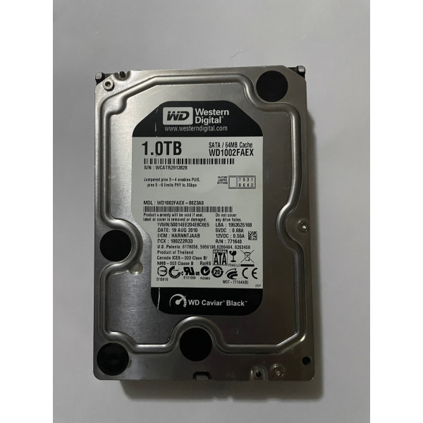 Disque dur 3,5" Western Digital Black 1To Sata